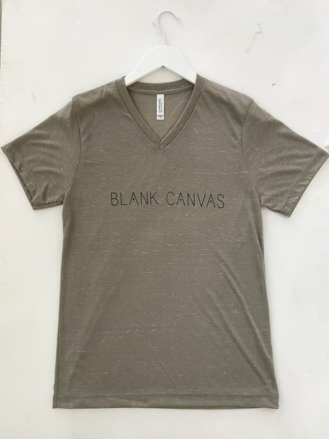Blank Canvas Logo V-Neck Tee