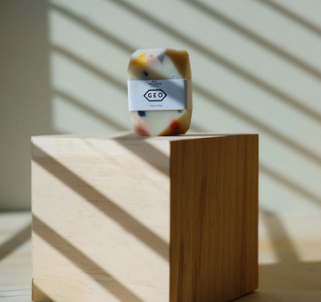 Bell mountain Terrazzo inspired mini gem soaps