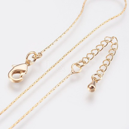 Brass 18K Gold plated Rope Necklace - 18"