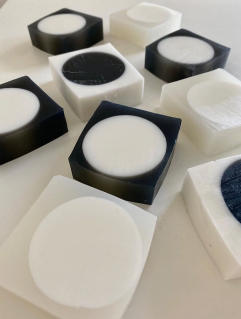 Natural Blanc and Noir Dot Soap