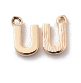 Letter A-Z Charm, 18K Gold Plated, Brass Micro Charms