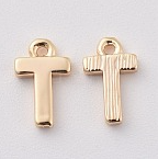 Letter A-Z Charm, 18K Gold Plated, Brass Micro Charms