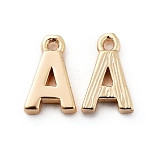 Letter A-Z Charm, 18K Gold Plated, Brass Micro Charms