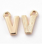 Letter A-Z Charm, 18K Gold Plated, Brass Micro Charms