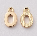 Letter A-Z Charm, 18K Gold Plated, Brass Micro Charms