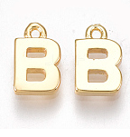 Letter A-Z Charm, 18K Gold Plated, Brass Micro Charms