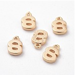 Letter A-Z Charm, 18K Gold Plated, Brass Micro Charms