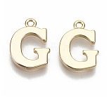 Letter A-Z Charm, 18K Gold Plated, Brass Micro Charms