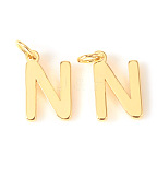 Letter A-Z Charm, 18K Gold Plated, Brass Micro Charms