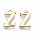 Letter A-Z Charm, 18K Gold Plated, Brass Micro Charms