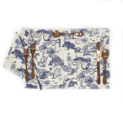 Blank Canvas Savannah toile placemat - set of 2