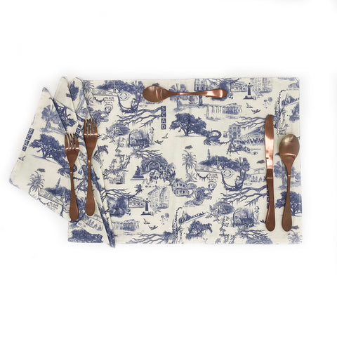 Blank Canvas Savannah toile napkin - set of 2