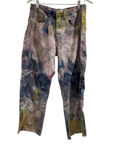 Ice Dyed Artist Barrel Jeans