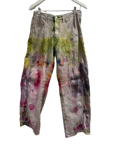Ice Dyed Artist Barrel Jeans