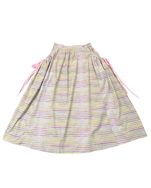 Candy Stripe Bubble Pocket Skirt