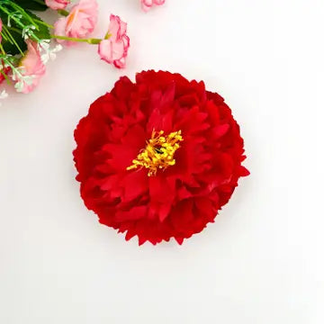 Peony Flower Alligator Barrette