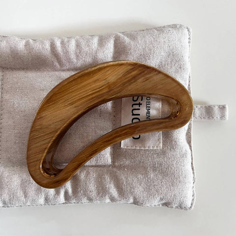 Wood Grain Hair Clip
