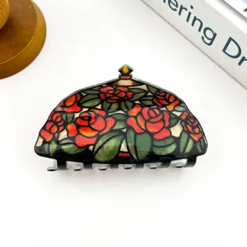 Retro Tiffany Lamp Shade Claw Clip
