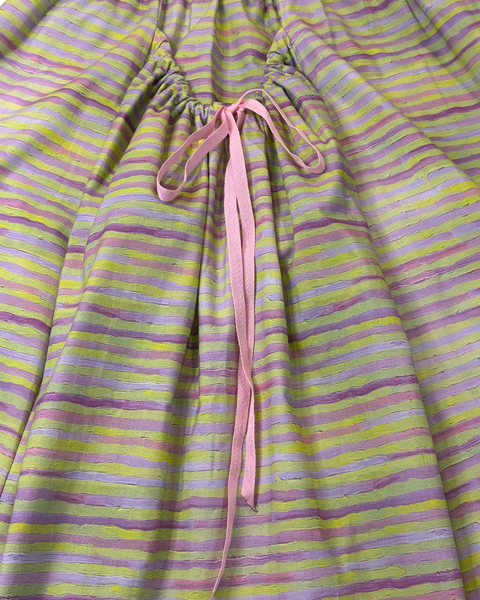 Candy Stripe Bubble Pocket Skirt
