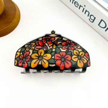 Retro Tiffany Lamp Shade Claw Clip