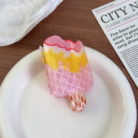 Summer Fruit Popsicle Ice Pop Hair Claw