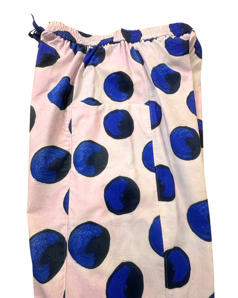 Blue Polka Dot Gardener Pant