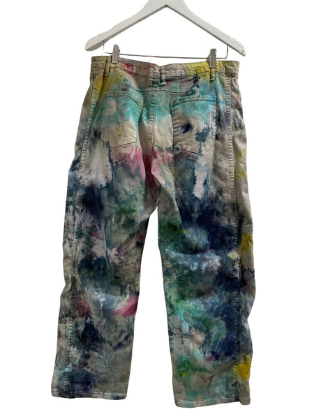 Ice Dyed Artist Barrel Jeans