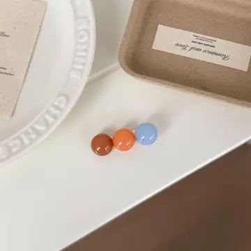 Gum Drop 3-Bead Side Hair Clip