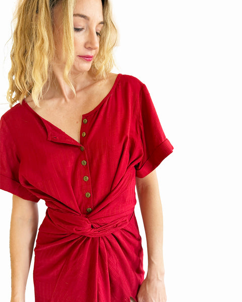 Popeian Red Amanda Dress