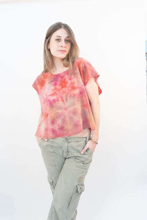 Silk Ice Dyed Tee Shirt