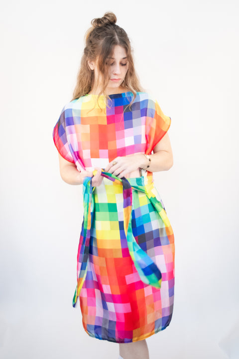 Grace Dress- Pixel Print