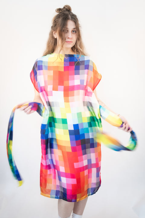 Grace Dress- Pixel Print