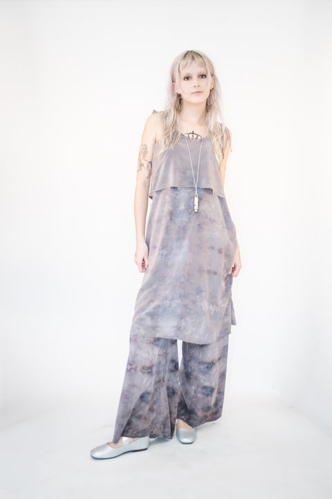 Silk Ice Dyed Shelf Tie Dress