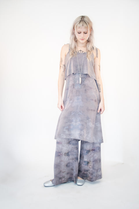 Silk Ice Dyed Shelf Tie Dress