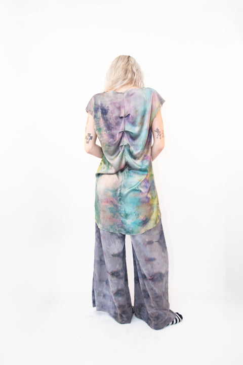 Silk Ice Dyed Spine Dress