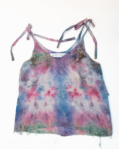 Silk Ice Dyed Shelf Tie Tank