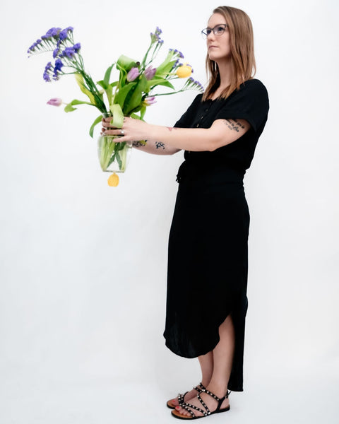 The Amanda Dress-Noir