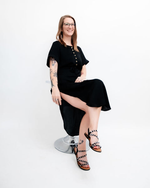The Amanda Dress-Noir