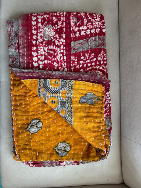 One of a Kind- Kantha Indian Blanket