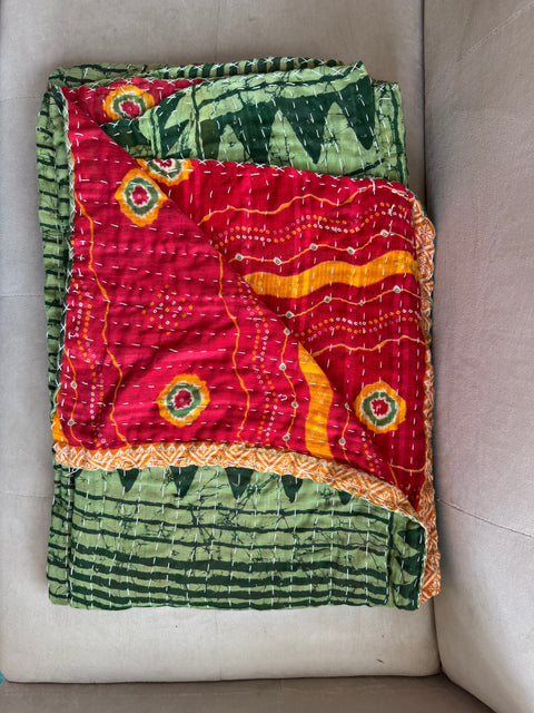 One of a Kind- Kantha Indian Blanket