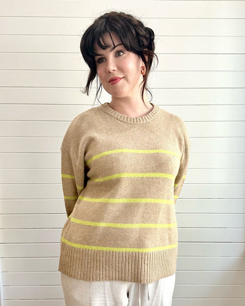 Striped Slouchy Pullover