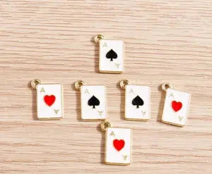 Assorted Playing Card Charms