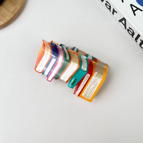 Stack of Books Claw Clip