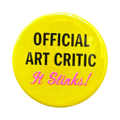 “Official Art Critic” Button