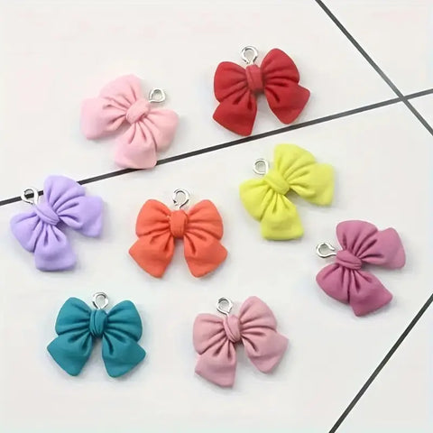 Assorted 3D Bow Colorful resin Charm