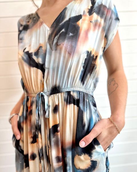 Printed Maxi Beach Dress