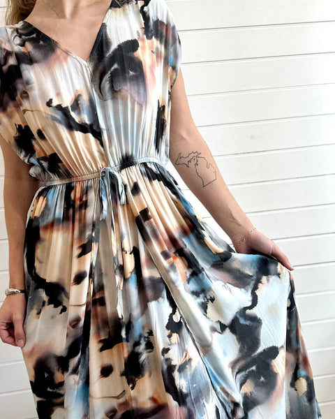 Printed Maxi Beach Dress