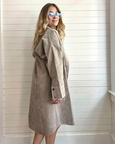 Patch Pocket Long Jacket