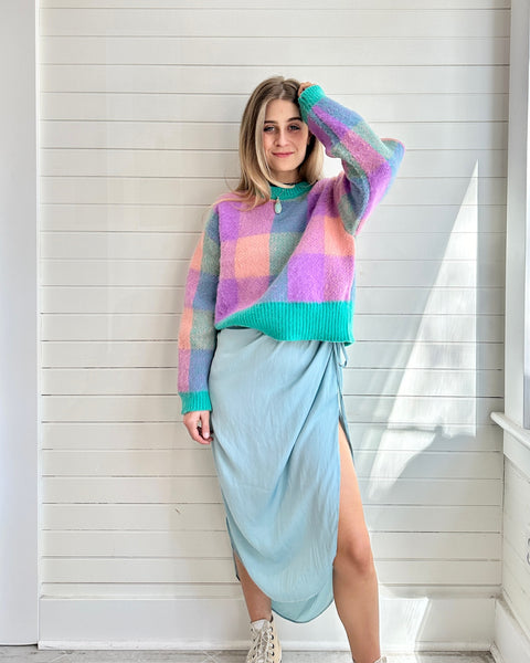 Perfectly Gingham Pullover Sweater