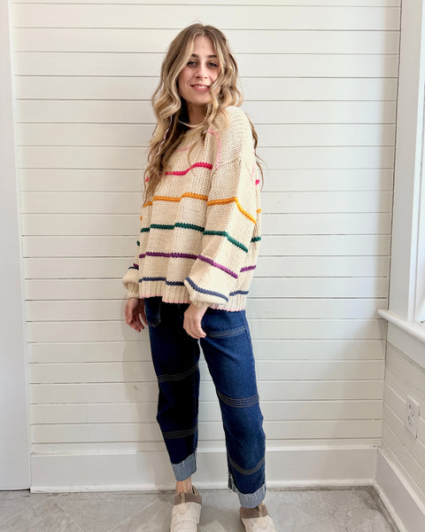 Stacy Multi Stripe Sweater